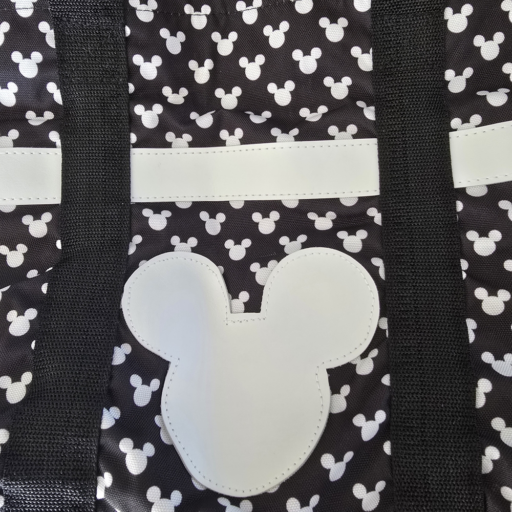 Disney Black and White Mickey Mouse Tote Very Clean Vacation Zip Top Cruise - Picture 2 of 8
